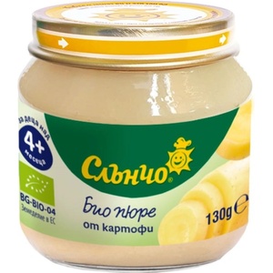 Слънчо Био зеленчуково пюре Слънчо - Картофи, 130 g (4280) - baby