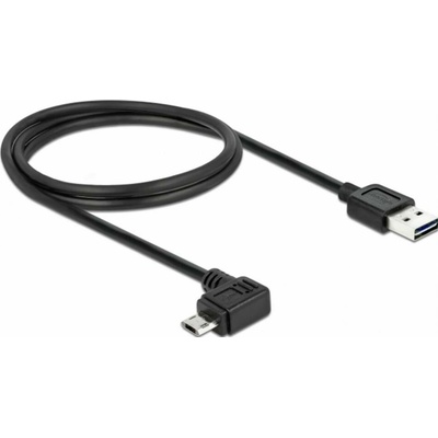 Delock 83846 USB 2.0 USB-A zástrčka USB Micro-B zástrčka 1m černý