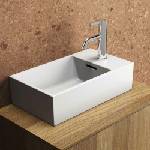 Ideal Standard Atelier Extra стенен умивалник, матово бял, 45 см, с отвор за смесител и десен преливник (T3923V1)