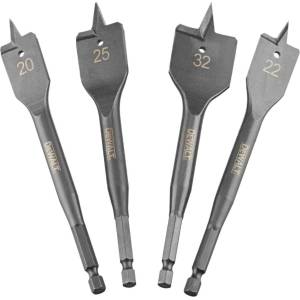 DEWALT - Комплект от 4 броя плоски свредла за дърво DT4797 (DT4797)