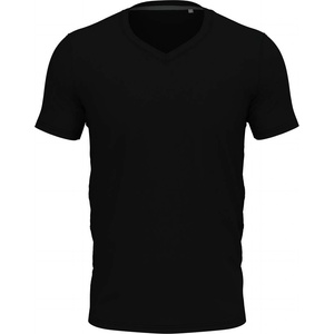 Stedman stretch-t v-neck st9610 / Мъжка еластична тениска с v-образно деколте - черна m (st9610blom)