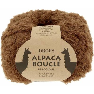 Drops Alpaca Bouclé 0602 hnědá