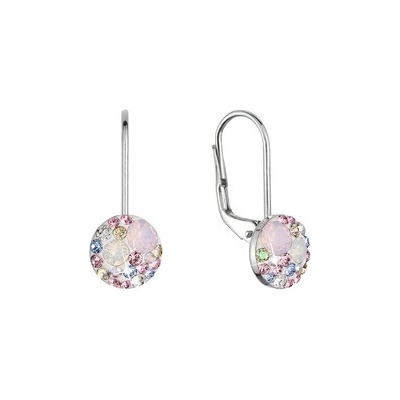Evolution Group Cz Stříbrné náušnice s krystaly Swarovski, Magic Rose 31321.3