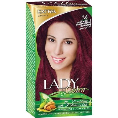 LADY in Color, Farba na vlasy 7.6 Tmavo višňová Morello