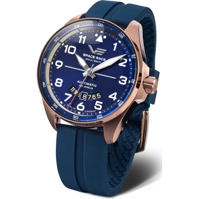 Vostok Europe YN55/325B746S Modrý silikonový řemínek