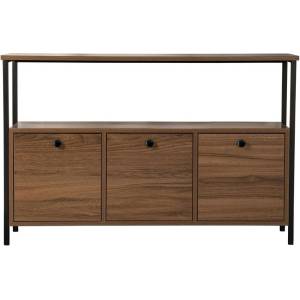 Kalune Design Конзолна маса с орехов декор в тъмно естествен цвят 29, 5x120 cm Solace - Kalune Design (241NRD1343)