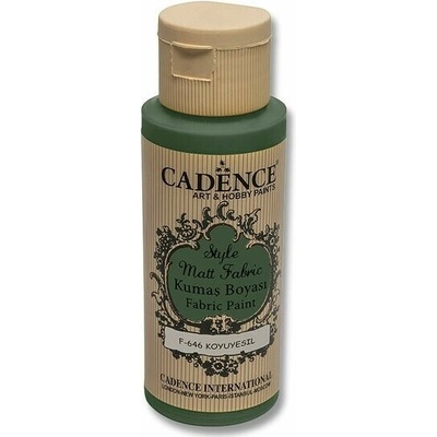 Cadence farba na textil matt 59 ml tmavozelená