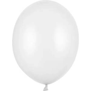 Party Deco Латексови Балони Металик, Бяло - 30 см (sb14m-008)