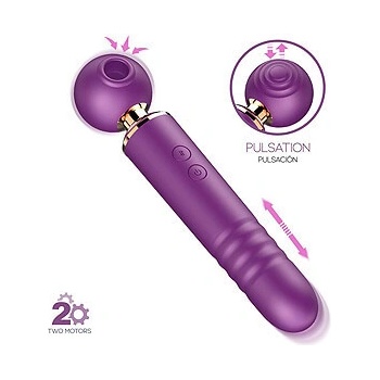 Action No. TwentyTwo Massager with Suction Pulsation and Thrusting