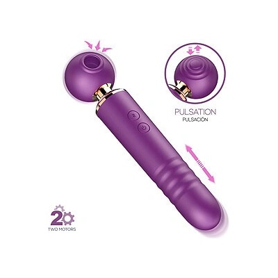 Action No. TwentyTwo Massager with Suction Pulsation and Thrusting