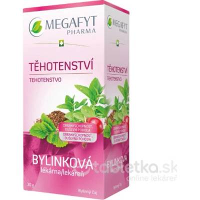 MEGAFYT Bylinková lekáreň Tehotenstvo porciovaný čaj 20 x 1,5 g