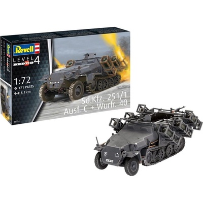 Revell slepovací model Sd. Kfz. ausf. C + Wurfr.40251:1 1:72
