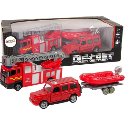 LEANToys Sada hasičských aut C13311-uniw