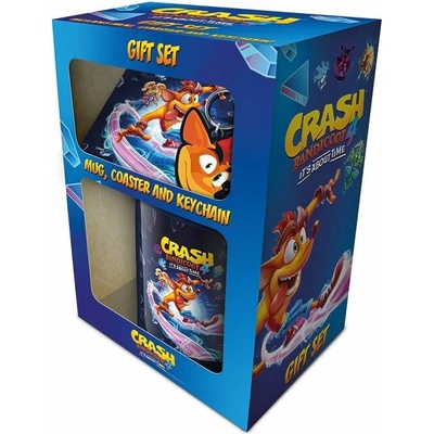 Dárkový set Crash Bandicoot / hrnek, podtácek, klíčenka (8001259)