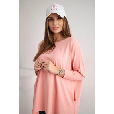 Oversize blouse light pink ružová
