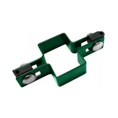 Objímka na sloupek 60x40 mm průběžná, zelená