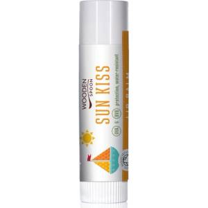 Wooden Spoon Био балсам за устни Sun Kiss, 4.3 ml - baby