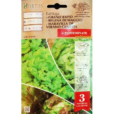 Hortus Семена на Лента Салата Микс (три вида) Lattuga Multivarieta