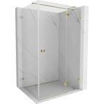 Mexen Lunar T душ кабина с врата на панти дясна 125 x 90 см, прозрачна, златна - 834T-125-090-50-00-P (834T-125-090-50-00-P)
