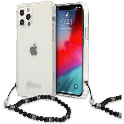 GUESS Калъф за телефон Guess GUHCP12MKPSBK Black Pearl за iPhone 12/12 Pro 6, 1", прозрачен (GUE001420)