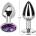 Afterdark Mетален разширител с лилав кристал Purple Amethyst S