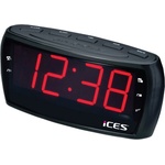 Lenco ICR-230-1 Black - FM радиочас с голям дисплей и PPL FM радио (081983) Будилник