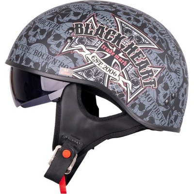 W-TEC V535 Black Heart Cross Skull
