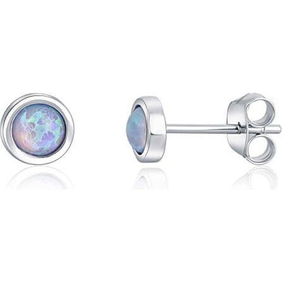 JwL Luxury Pearls stříbrné se syntetickým opálem JL0616