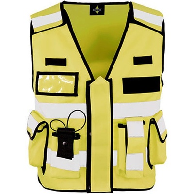 Korntex Bonn reflexná vesta pre špeciálne jednotky KX040 Signal Yellow