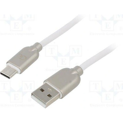 Gembird CC-USB2R-AMCM-1M-W USB 2.0 USB A vidlice USB C vidlice zlacený
