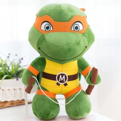 Плюшена играчка Микеланджело, Костенурките Нинджа, 25 см (46515-3)