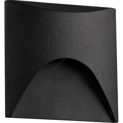 Kanlux 39127 - LED осветително тяло за стълби EXIN LED/2, 5W/230V 3000K IP65 черно квадратно (KX2622)