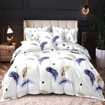 EmonaMall Двулицево спално бельо EmonaMall, 6 части - Модел S18470 (S18470-33333d)