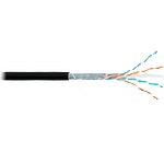 NIKOMAX Въздушен кабел F/UTP CAT6 BC, 23AWG, PE, външен, 305m, черен NMC 4240B-BK (NMC 4240B-BK)