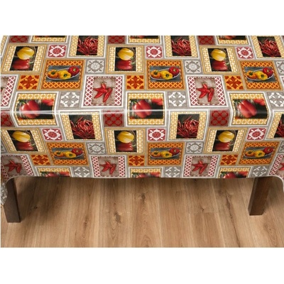 Obrus PVC MIS583, metráž, 20 m x 140 cm, červené papriky, IMPOL TRADE