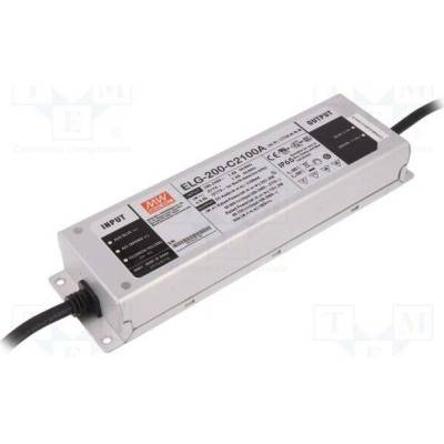 MEAN WELL ELG-200-C2100A-3Y Napájecí zdroj: spínaný; LED; 200W; 48÷96VDC; 1050÷2100mA; IP65