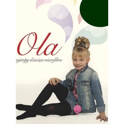 Gajatex Prim Ola 60 dívčí punčochové kalhoty z mikrovlákna zelená tmavá – Zboží Mobilmania