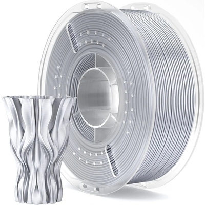 Elegoo PLA филамент Elegoo PLA Silk, 1.75 mm, 1.0 kg, Silk Silver Grey