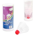 Penword Badminton ailerons white op 6 pcs. in tube T-6/W