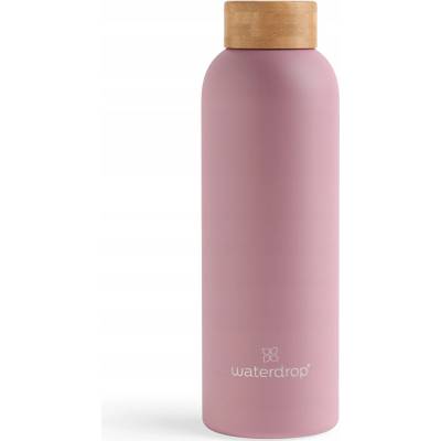 Waterdrop Thermo Steel nerezová láhev na vodu barva Pastel Pink Matt 600 ml