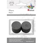 TITANUM Magnets straddling black 20mm 10pcs