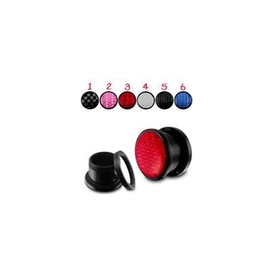 Šperky4U plug do ucha s kevlarem PL01016-06P