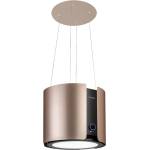 Klarstein Skyfall, островен абсорбатор, Ø 45 см, рециркулация, 402 м³ / ч, LED, неръждаема стомана, златист (CGCH6-Skyfall-Gold) (CGCH6-Skyfall-Gold) - klarstein