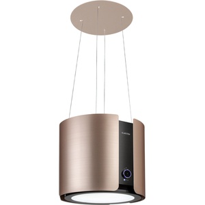 Klarstein Skyfall, островен абсорбатор, Ø 45 см, рециркулация, 402 м³ / ч, LED, неръждаема стомана, златист (CGCH6-Skyfall-Gold) (CGCH6-Skyfall-Gold) - klarstein
