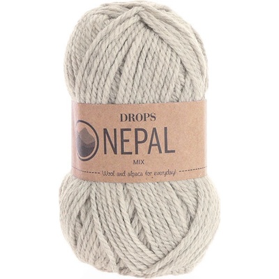 Příze DROPS Nepal mix 0500 - stříbrošedá