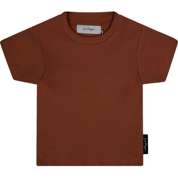 Image 1 of Hype Тениска Hype Women's Rib Cropped Regular Fit T-Shirt - Brown