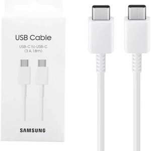 Samsung Кабел Samsung EP-DX310JWE, USB-C към USB-C, 1.8м. , Бял