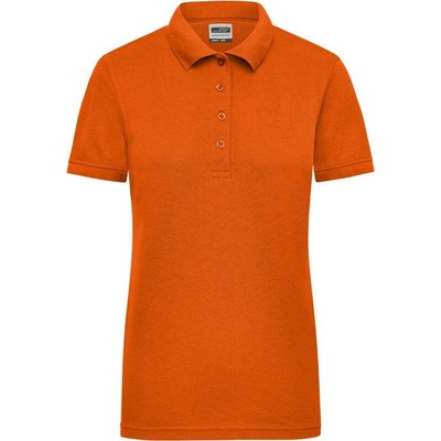 James & Nicholson JN 829 Dámske pracovné piqué polo oranžová