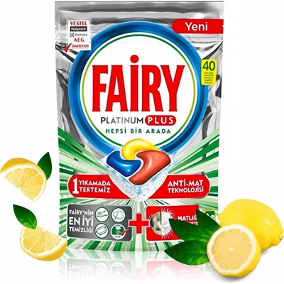 Fairy Platinum Plus All in1 kapsle do myčky 40 ks