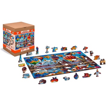 Image 1 of Wooden City - Puzzle Peaceful Travelling - 300 piese